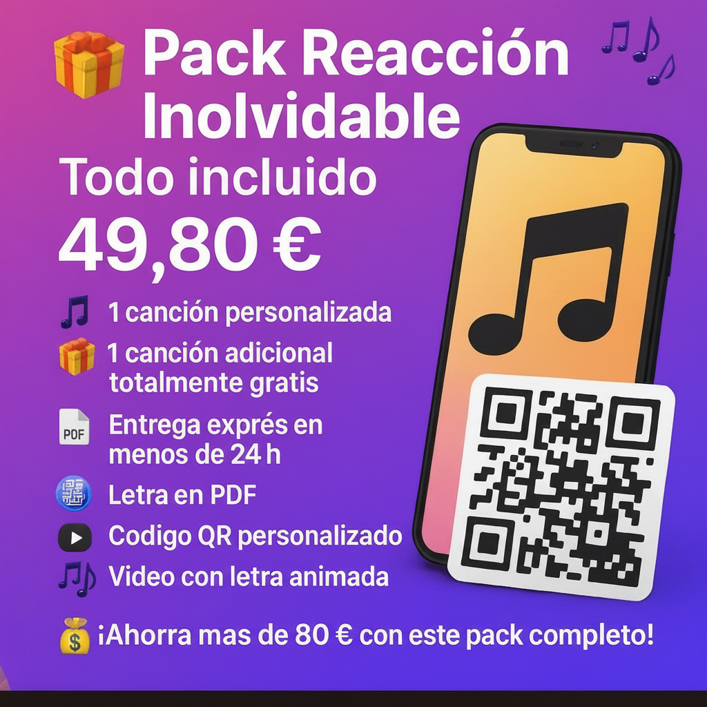 🎁 Pack Reacción Inolvidable – Añádelo por solo +19.90 € - ⭐ Más vendido
